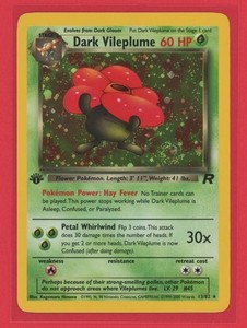 Dark Vileplume 13/82 Team Rocket 1st Edition Holo