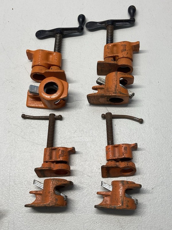 Pony  Pipe Clamp Brackets-2 Sets- 3/4”,2sets-1/2”