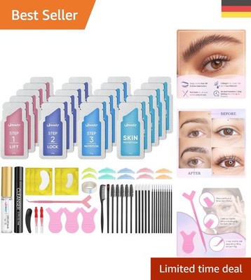 2-in-1 Wimpern- und Augenbrauenlifting Set   Sanft und Langanhaltend, Libeauty