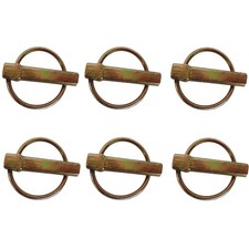 Qty 6 Farm Tractor Implement Linch Lynch Pin Clip 7/16" x 1-1/2" Useable PN07