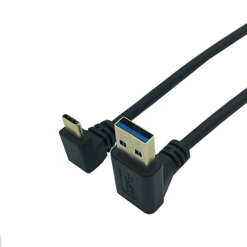 Cavo USB C Corto 30 Cm 90° Angolare - Ricarica Veloce 3A E Trasferimento Dati 10Gbps Per Smartphone, Tablet E Laptop
