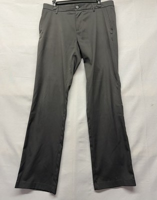 01.ALGO Stitch Fix Mens 34x32 Gray Straight Chino Performance Pants Stretch