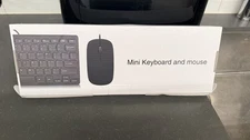 Mini Keyboard and Mouse Combo – Compact USB Keyboard + Wired Mouse – Brand New