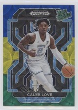 2022 Prizm Draft Picks Rated Prospect Choice Blue Yellow & Green Caleb Love ly4