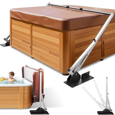 Tub Cover Lifter Rust-Proof Stainless Steel Adjustable Width 70-106 Inch