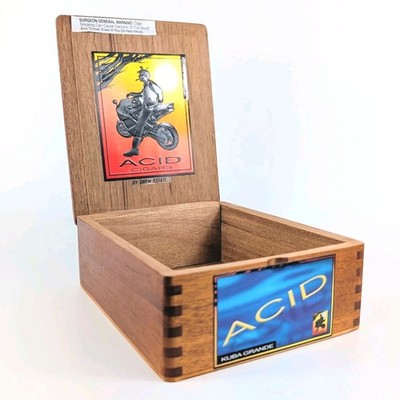 Drew Estate ACID Kuba Grande Empty Wooden Cigar Box 2019 Nicaragua Wood Storage