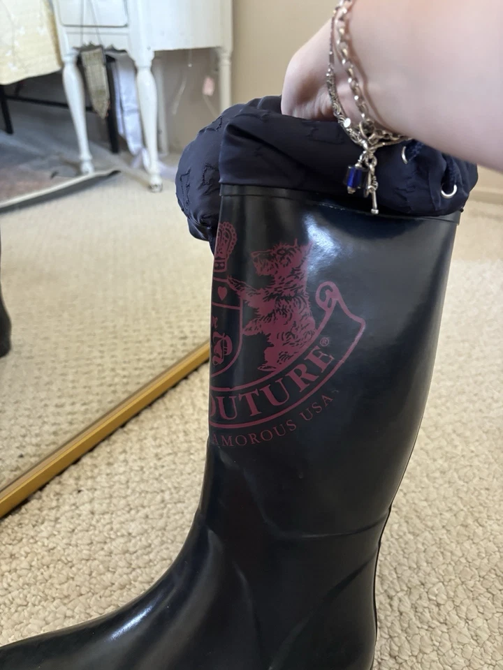 BOTAS DE LLUVIA JUICY COUTURE VINTAGE TALLA 8 Foto 4 de 4