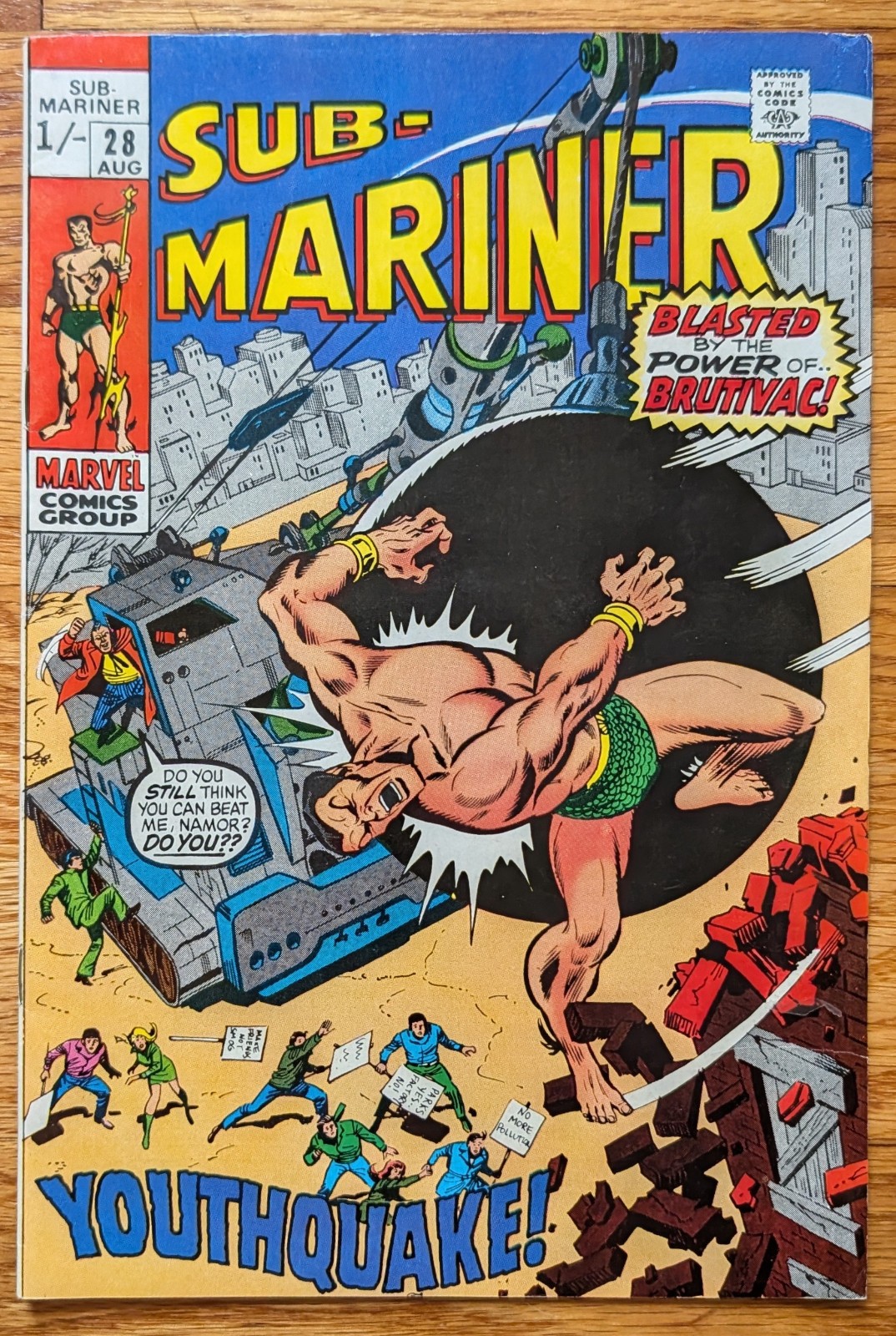 Sub-Mariner #28 August 1970 Vintage Marvel Comic VG