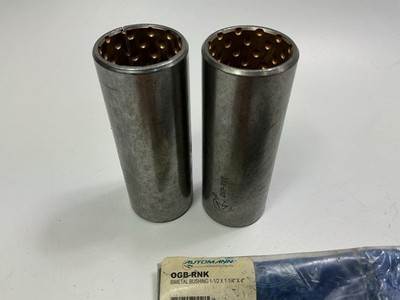 (2) AUTOMANN OGB-RNK 1-1/2''x1-1/4''x4'' Bi-Metal Spring Eye Bushings 16-12399-001