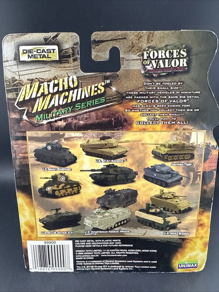 2006 Forces of Valor Macho Machines US M1A1 ABRAMS super camo very nice tank - Image 4 of 4