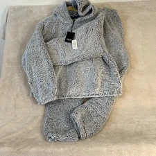 Simply Vera Wang Faux Fur Lounge/Sleepwear-2 Piece XLP NWT Gray Hoodie Pants