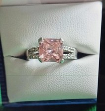 2Ct Cushion Cut LabCreated Sapphire Wedding Womens Ring 14K White Gold Plated