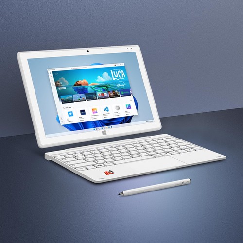 Portatile Touch Screen Staccabile 2 in 1, 8GB RAM DDR4, 128GB SSD, 10.1" Win 11... - Foto 8 di 8