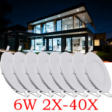 4Inch LED Ceiling Lights Ultra-Thin Recessed Retrofits Kit 6000K Daylight 6W