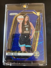 2024 Prizm WNBA Angel Reese Blue Velocity Prizm Variation Rookie Card RC #147