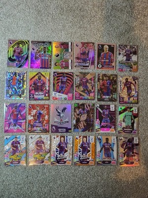 24 Karten Konvolut - Crystal Palace - Panini + Topps - Inserts - Restposten Bulk