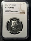 1956 Type 2 Proof Franklin Half Dollar 50c NGC PF69 CAMEO