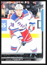 2018-19 Upper Deck Young Guns Steven Fogarty Rookie New York Rangers #478