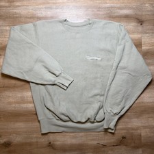Vintage Champion Reverse Weave Sweatshirt Men Large Olive Made USA Crewneck 90s