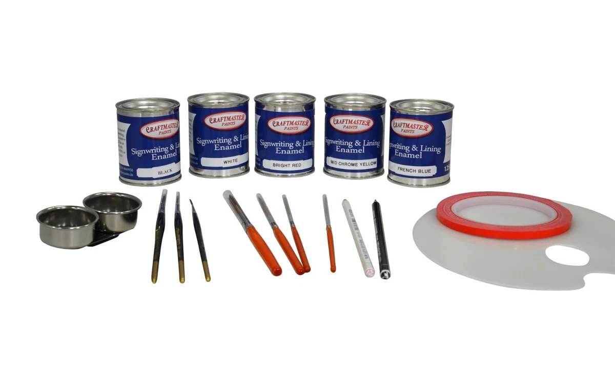 Juego de inicio de rayas y forro de lujo pinturas Craftmaster