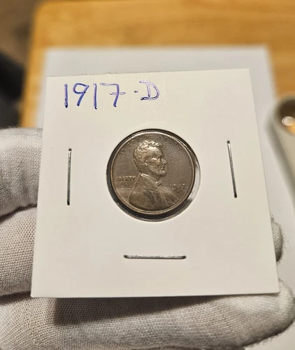 1917-D Lincoln Wheat Cent Penny - XF BN
