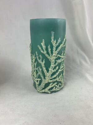 Pier imports Sea Air Collection 3x6” Scented Pillar Candle Aqua