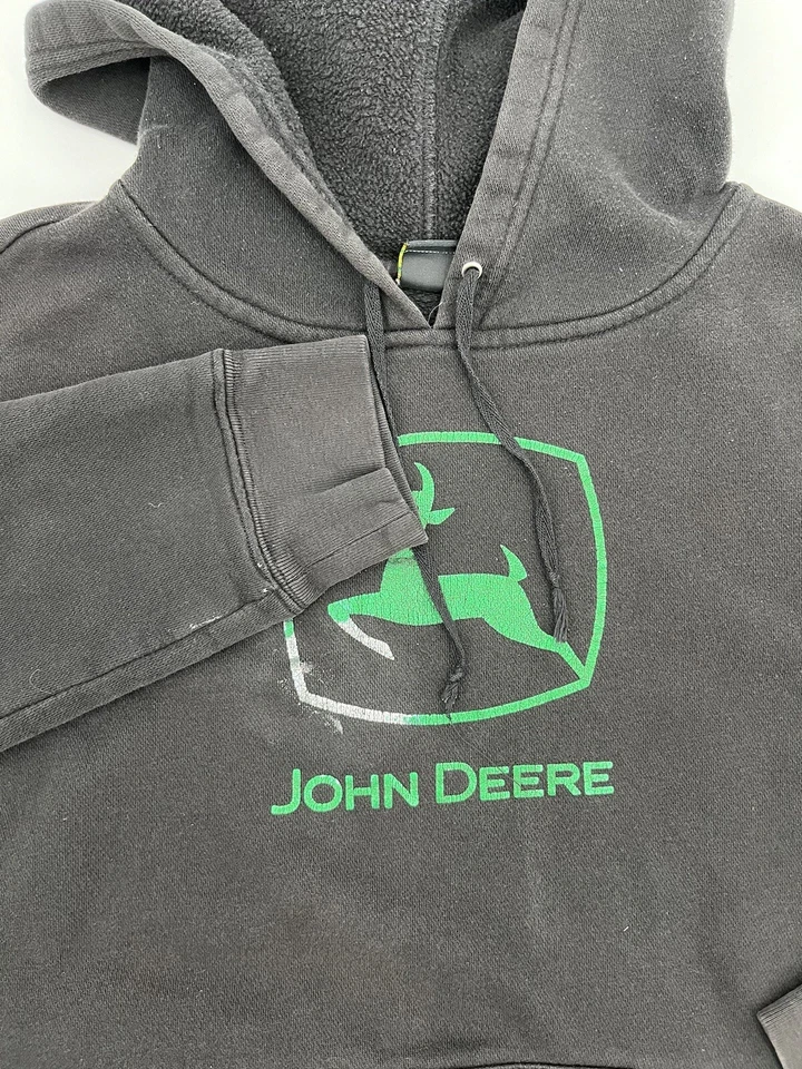 Sudadera con Capucha John Deere Black Deer Logo Ag Logo Para Mujer’s M 8 10 De Colección Foto 3 de 4