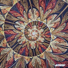 Spiral Bead Embroidery Scheme on Canvas DIY Stamped Printed Pattern ta-366