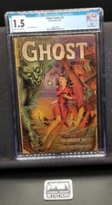 Ghost Comics #1 CGC WP Graded 1.5 Maurice Whitman Cover Fiction House SCARCE!