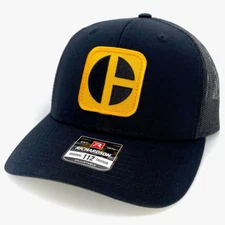 Caterpillar CAT Block C Vintage Patch Hat - Richardson 112 Cap - Equipment