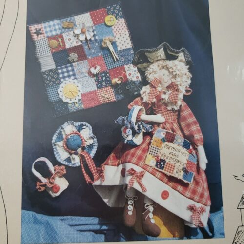 Down Memory Lane Handwerk Nähen ungeschnittenes Muster 20" Katie Andenken Puppe Patch Quilt - Bild 2 von 3