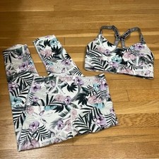 Uniquely Lonra Jane Floral Workout Athletic Set XS/S