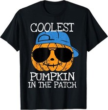 Coolest Pumpkin In The Patch Halloween For Boys Kids T-Shirt