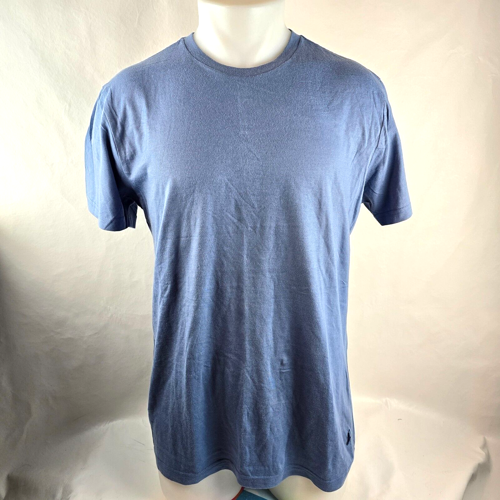 Polo Ralph Lauren camicia uomo blu medio t shirt maglietta vestibilità classica logo pony preppy