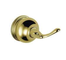 74036PB Traditional Bath Robe Hook Polished Brass Finish