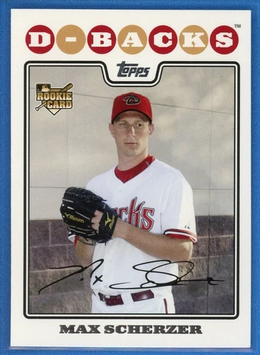 2008 Topps Updates & Highlights #UH280 Max Scherzer Diamondbacks Rookie RC