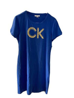 calvin klein women's short sleeve logo t-shirt dress Calvin Klein Women's Logo Rib Interlock T-Shirt Dress in Black