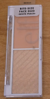 E.L.F elf Bite Size Face Duo WHITE PEACH  0.049oz / 1.4g New # 28251