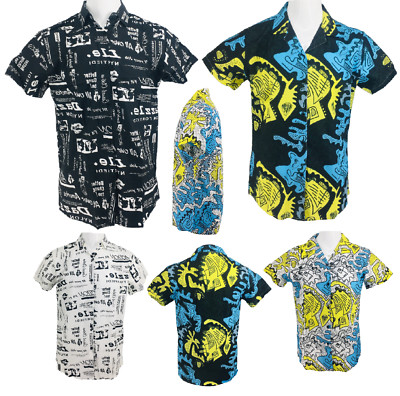 Herren Bedrucktes Shirt Hirsch Strand Oberteil Aloha Party Sommer Urlaub Ausgefallen T-Shirt M-XXL