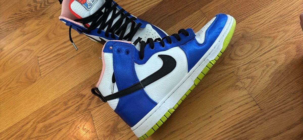 Nike Dunk Blue Satin Atom Green (DV2185-100) Womens Size‎ 9 Nike Womens Dunk Blue Satin Atom | Mercari main image 4