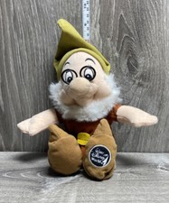 Disney Snow White Seven dwarves DOC dwarf 7" bean bag plush beanie doll toy