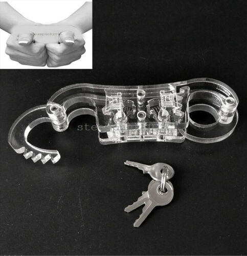Finger Cuffs Crystal Thumb Handcuffs Restraint Slaves Thumbcuffs Cuffs Binding - Picture 1 of 11