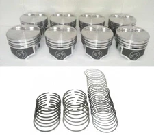 SPEED PRO Hypereutectic 2vr Flat Top Pistons/8+MOLY Rings Chrysler/Dodge 360 030