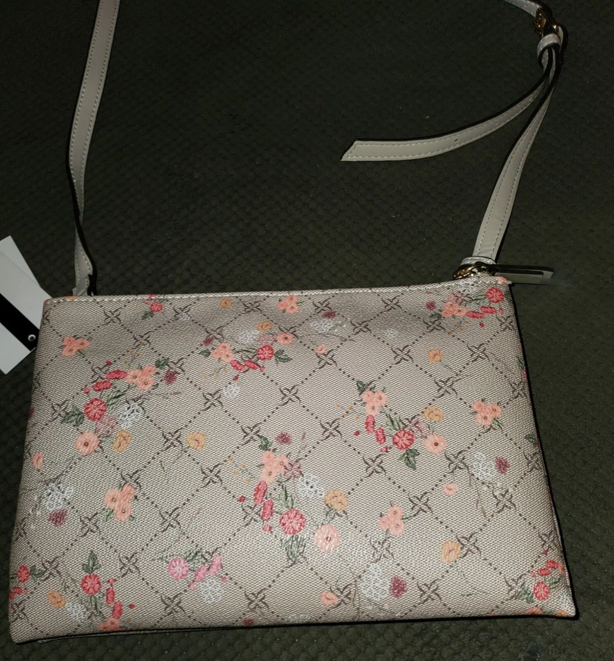 Cartera Bandolera Nine West, Nueva Tiene 2 Cremalleras, Correa Ajustable, Flores Paisley Foto 2 de 4