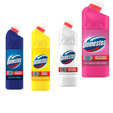 Domestos Thick Bleach Disinfectant 750ml-Original, Citrus, White & Sparkle, Pink