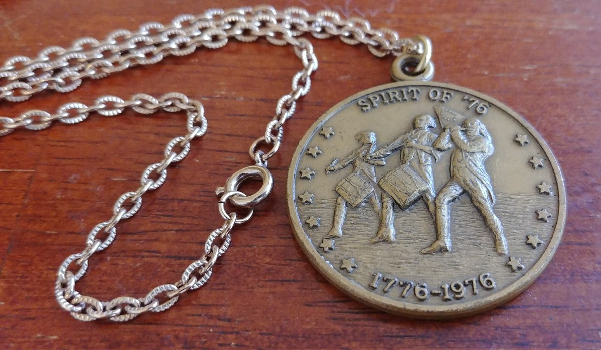 Spirit of 76 Bicentennial Medal Medallion on chain 1776 - 1976 | eBay