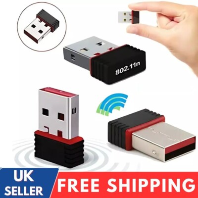 Dual Band WIFI Dongle 2,4 GHz 5 GHz Wireless USB für PC Windows 10 11 Computer UK
