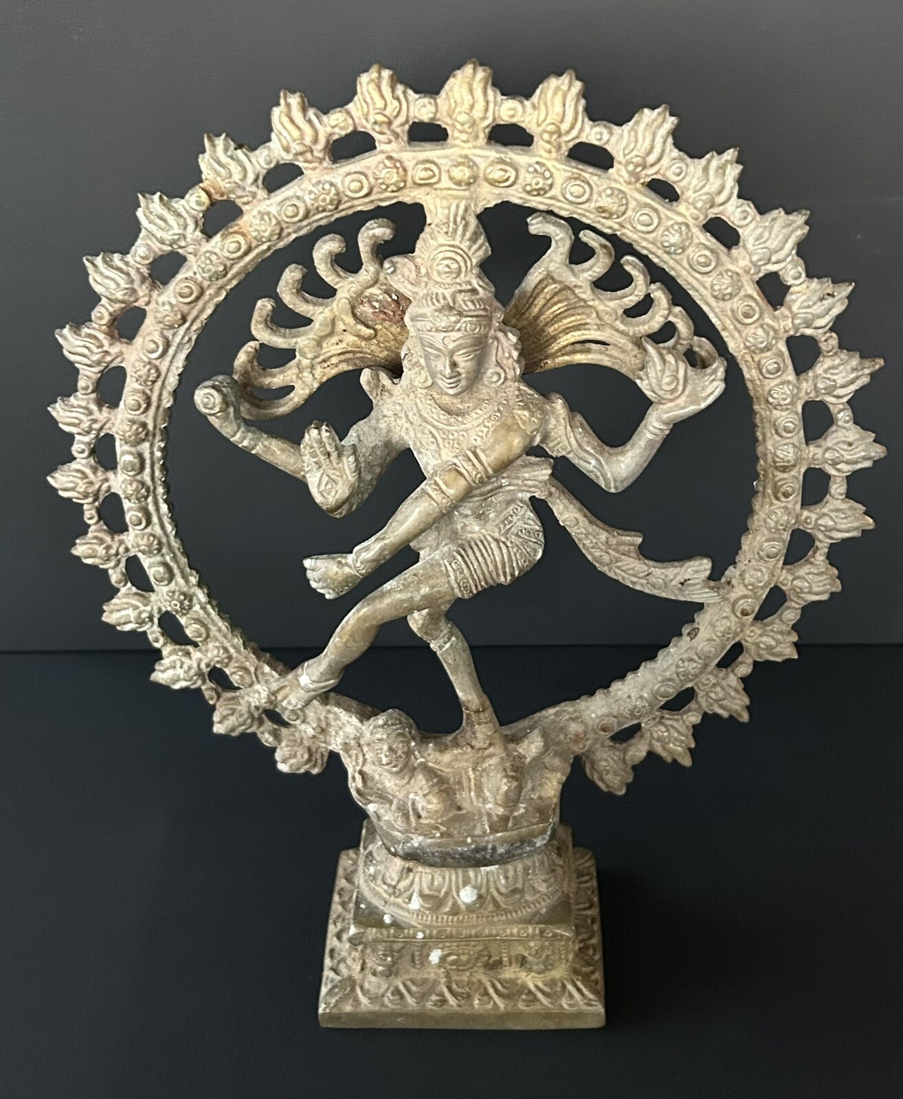 LARGE 11” Dancing Hindu God Shiva Nataraja Bronze Statue Sculpture 5 LBS