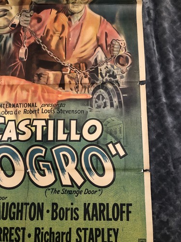 EL CASTILLO DEL OGRO "La Strana Porta" Locandina Film Argentina Originale 29x42,5 - Foto 5 di 12
