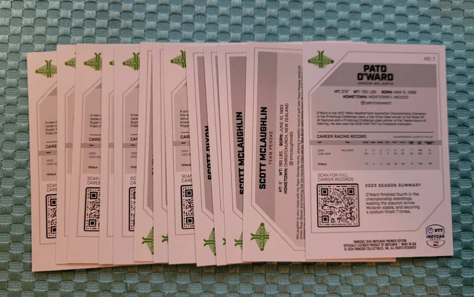 2024 Parkside Indycar Indy Car NTT Base Singles (Pick Your Card) - Image 2 of 2